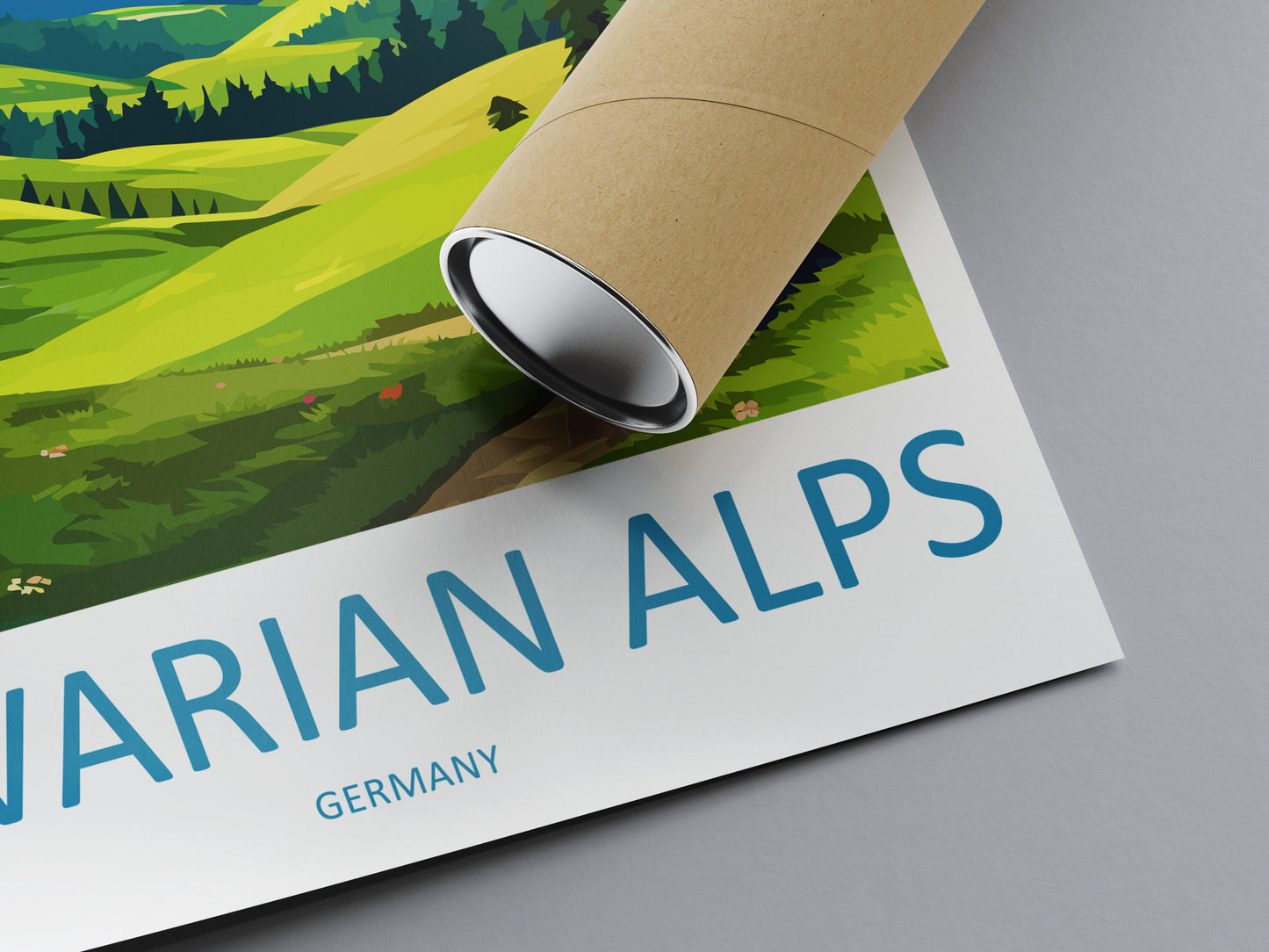 Bavarian Alps Print Bavarian Home Decor Landscape Art Print Bavarian Wall Art for Nature Enthusiast Gift Wall Hanging Bavarian Germany Print