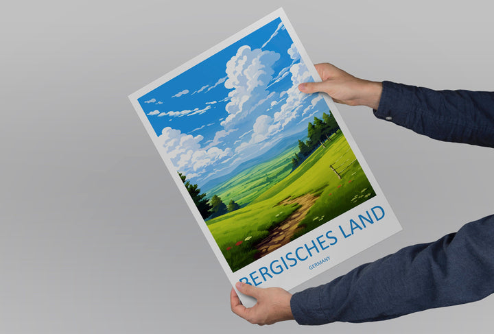 Bergisches Land Travel Print Bergisches Land Home Décor Germany Art Print Germany Bergisches Land Wall Print For Bergisches Land Gift