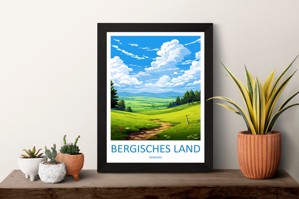 Bergisches Land Travel Print Bergisches Land Home Décor Germany Art Print Germany Bergisches Land Wall Print For Bergisches Land Gift