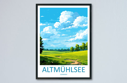 Altmühlsee Travel Print Altmühlsee Home Décor Germany Art Print Germany Altmühlsee Wall Print For Altmühlsee Gift