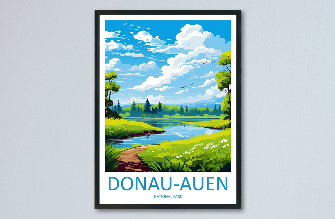 Donau Auen Travel Print Donau Auen Home Décor Germany Art Print Germany Donau Auen Wall Print For Donau Auen Gift