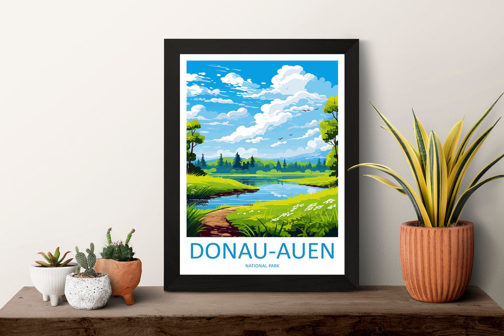 Donau Auen Travel Print Donau Auen Home Décor Germany Art Print Germany Donau Auen Wall Print For Donau Auen Gift