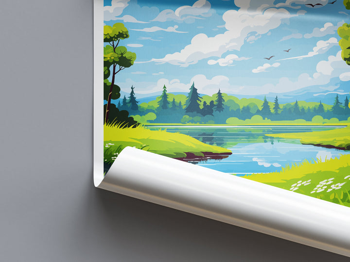 Donau Auen Travel Print Donau Auen Home Décor Germany Art Print Germany Donau Auen Wall Print For Donau Auen Gift