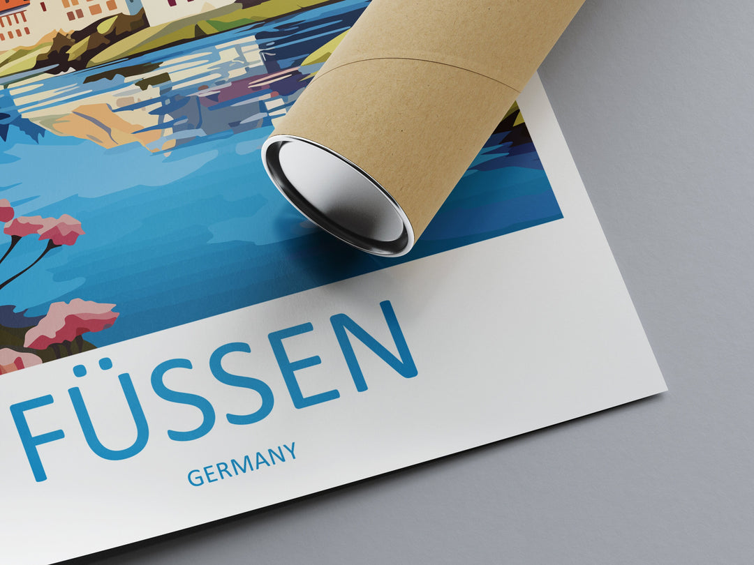 Füssen Travel Print Füssen Home Décor Germany Art Print Germany Füssen Wall Print For Füssen Gift