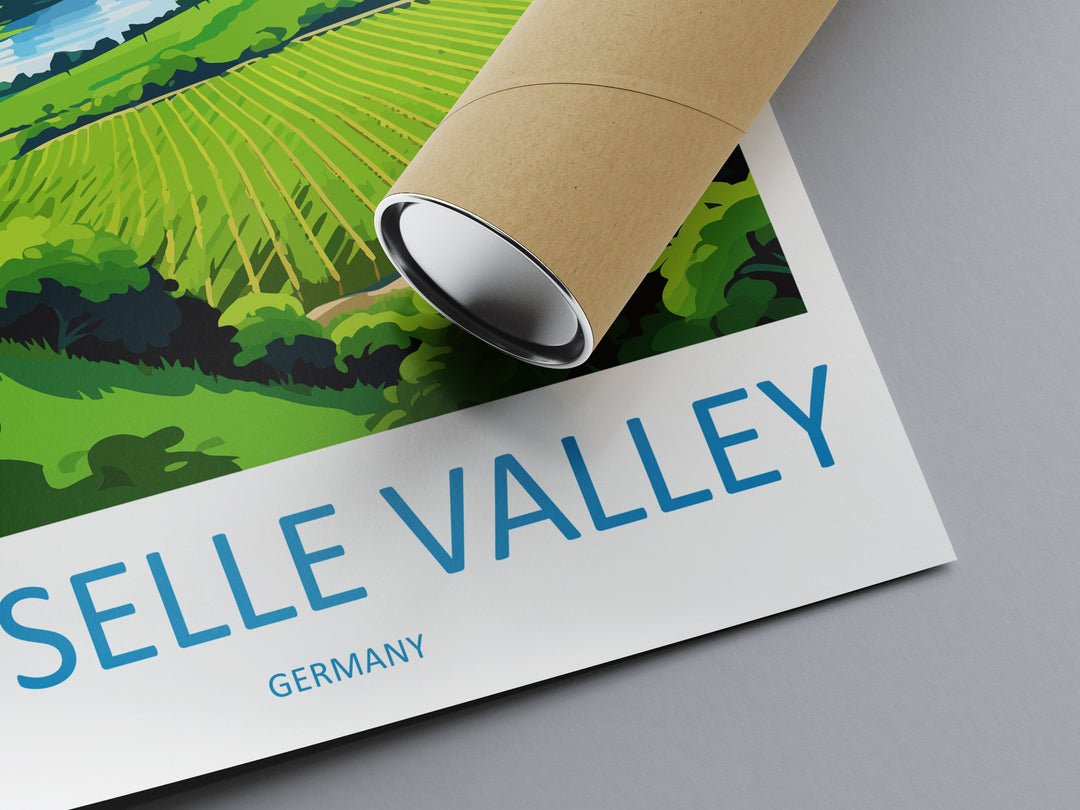 Moselle Valley Travel Print Moselle Valley Home Décor Germany Art Print Germany Moselle Valley Wall Print Gift For Germany Fans