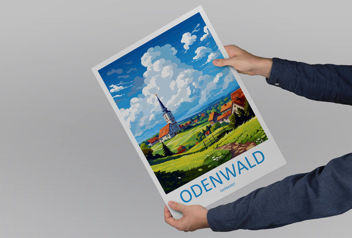 Odenwald Travel Print Odenwald Home Décor Germany Art Print Germany Odenwald Wall Print Gift For Germany Fans