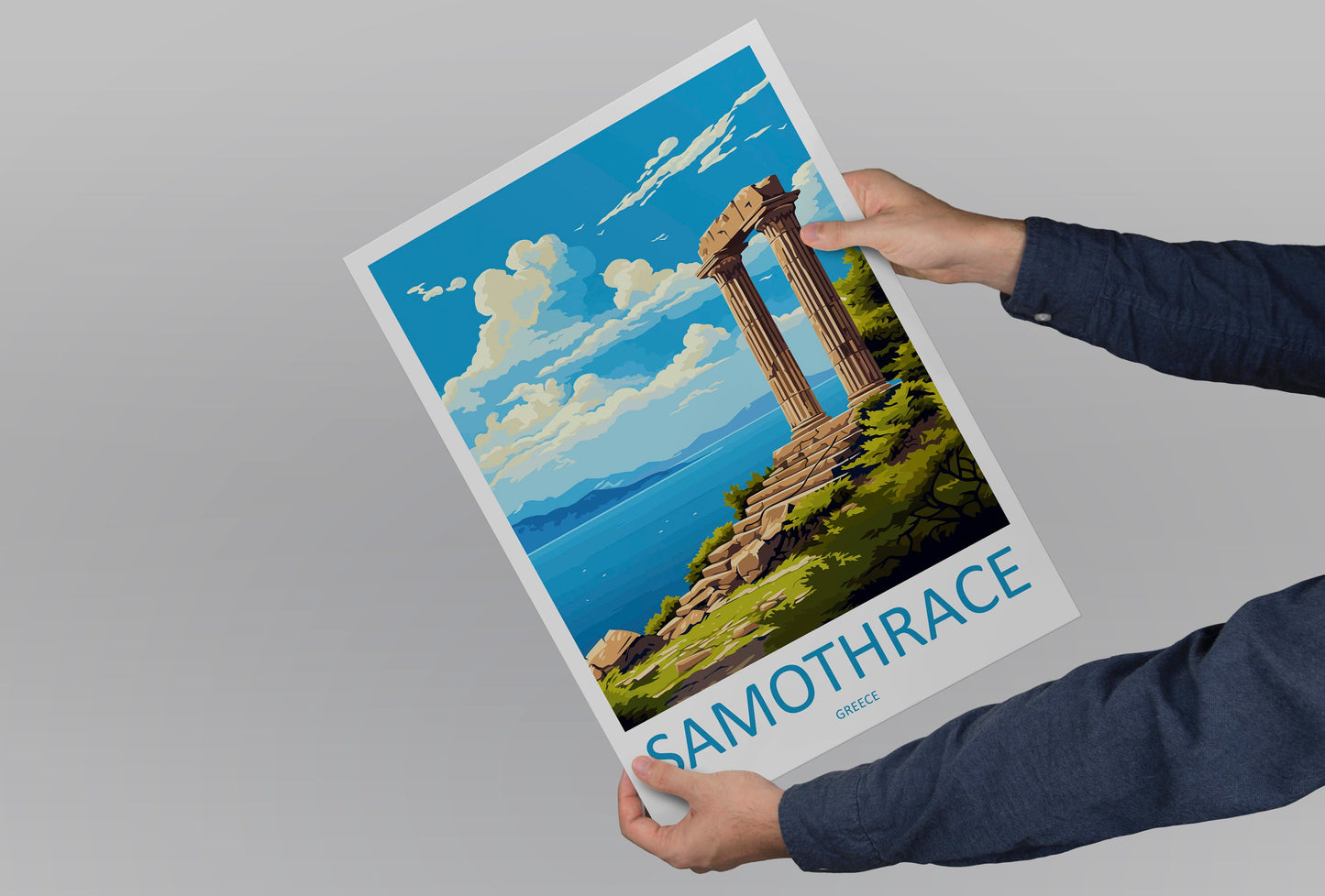Samothrace Travel Print Wall Art Samothrace Wall Hanging Home Decor Samothrace Gift Art Lovers Wall Art Print Samothrace Wall Samothrace