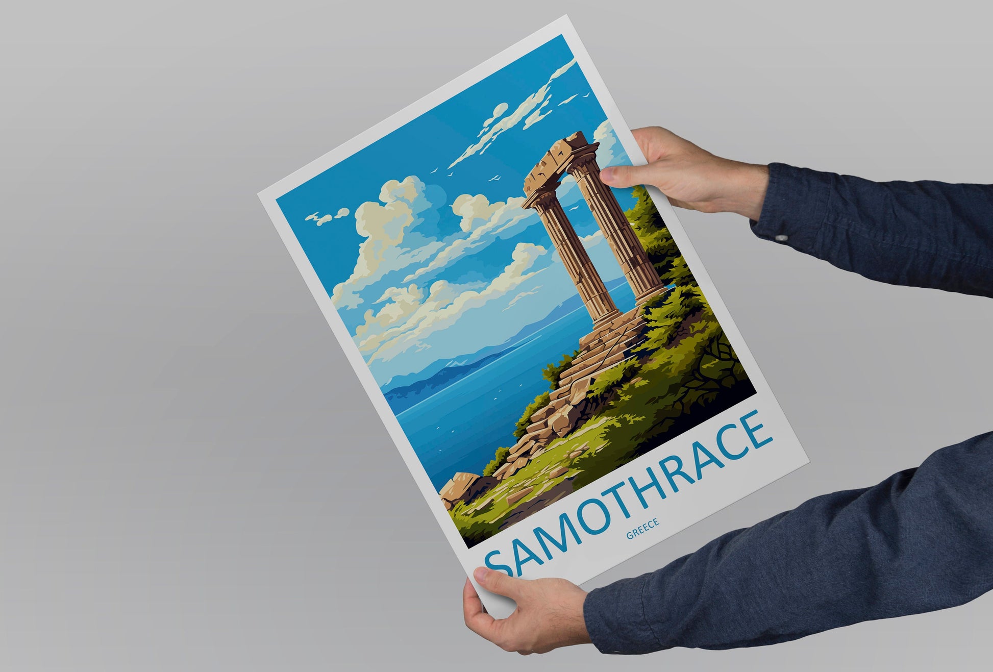 Samothrace Travel Print Wall Art Samothrace Wall Hanging Home Decor Samothrace Gift Art Lovers Wall Art Print Samothrace Wall Samothrace