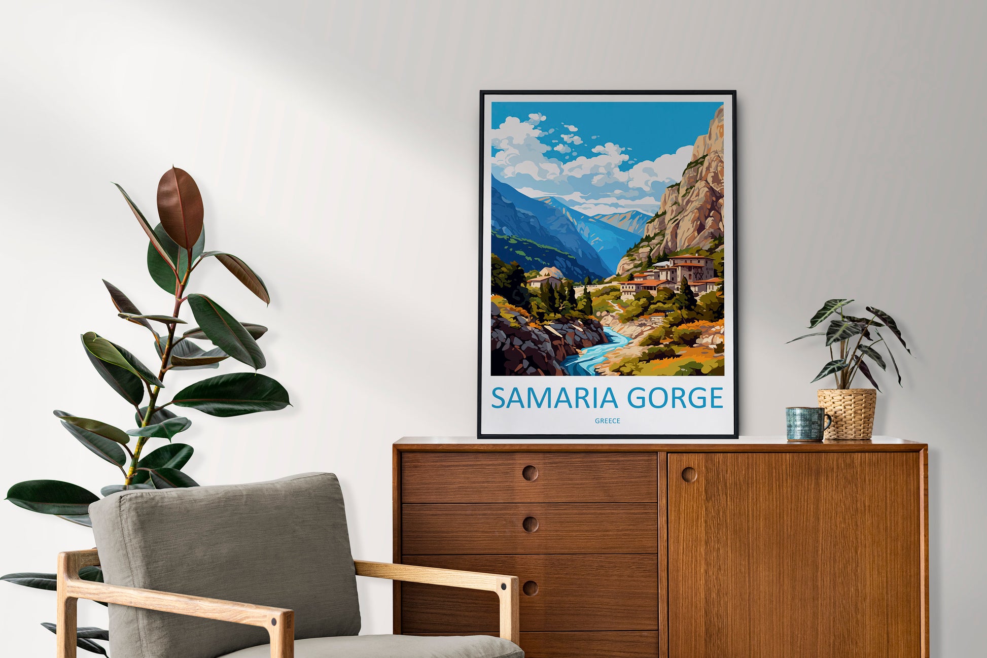 Samaria Gorge Travel Print Wall Art Samaria Gorge Wall Hanging Home Decor Samaria Gorge Gift Art Lovers Wall Art Print Samaria Gorge Art