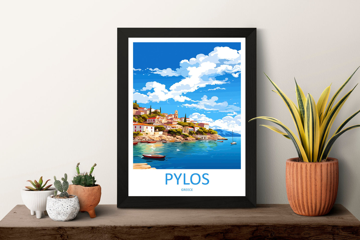 Pylos Travel Print Wall Art Pylos Wall Hanging Home Decoration Pylos Gift Art Lovers Wall Art Print Pylos Print