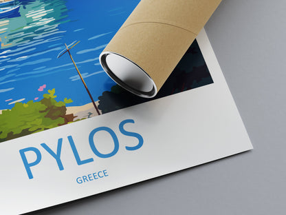 Pylos Travel Print Wall Art Pylos Wall Hanging Home Decoration Pylos Gift Art Lovers Wall Art Print Pylos Print