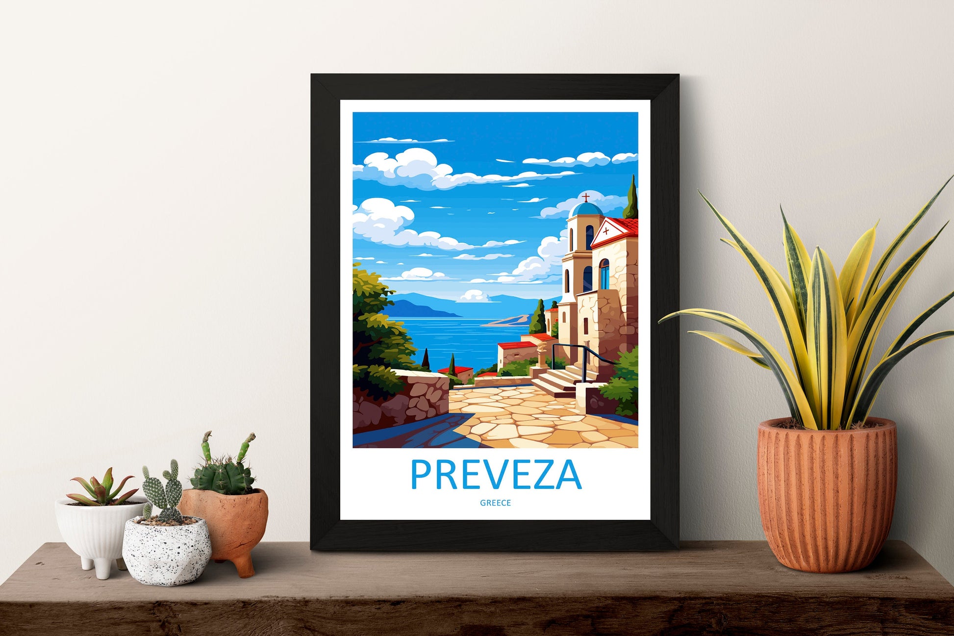 Preveza Travel Print Wall Art Preveza Wall Hanging Home Decoration Preveza Gift Art Lovers Wall Art Print Preveza Print