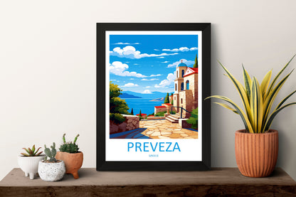 Preveza Travel Print Wall Art Preveza Wall Hanging Home Decoration Preveza Gift Art Lovers Wall Art Print Preveza Print