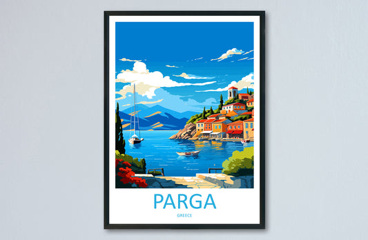 Parga Travel Print Wall Art Parga Greece Wall Hanging Home Decoration Parga Gift Art Lovers Wall Art Print Parga Greece Wall Art