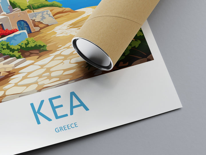 Kea Travel Print Wall Art Kea Greece Wall Hanging Home Decoration Kea Gift Art Lovers Wall Art Print Kea Greece Wall Art