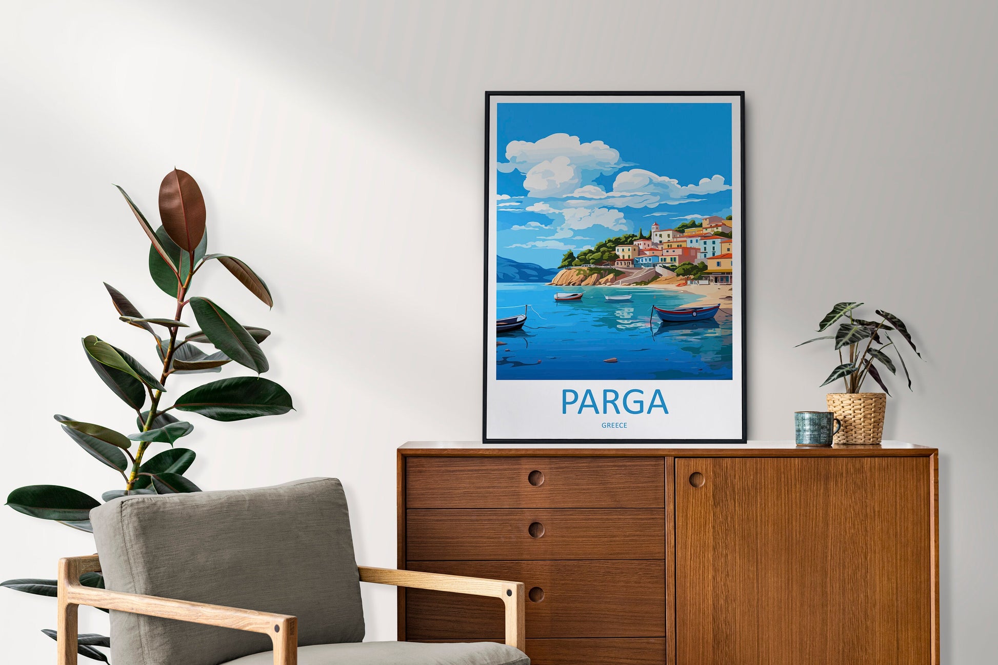 Parga Travel Print Wall Art Parga Greece Wall Hanging Home Decoration Parga Gift Art Lovers Wall Art Print Parga Greece Wall Art