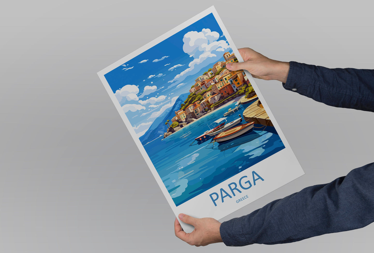 Parga Travel Print Wall Art Parga Greece Wall Hanging Home Decoration Parga Gift Art Lovers Wall Art Print Parga Greece Wall Art