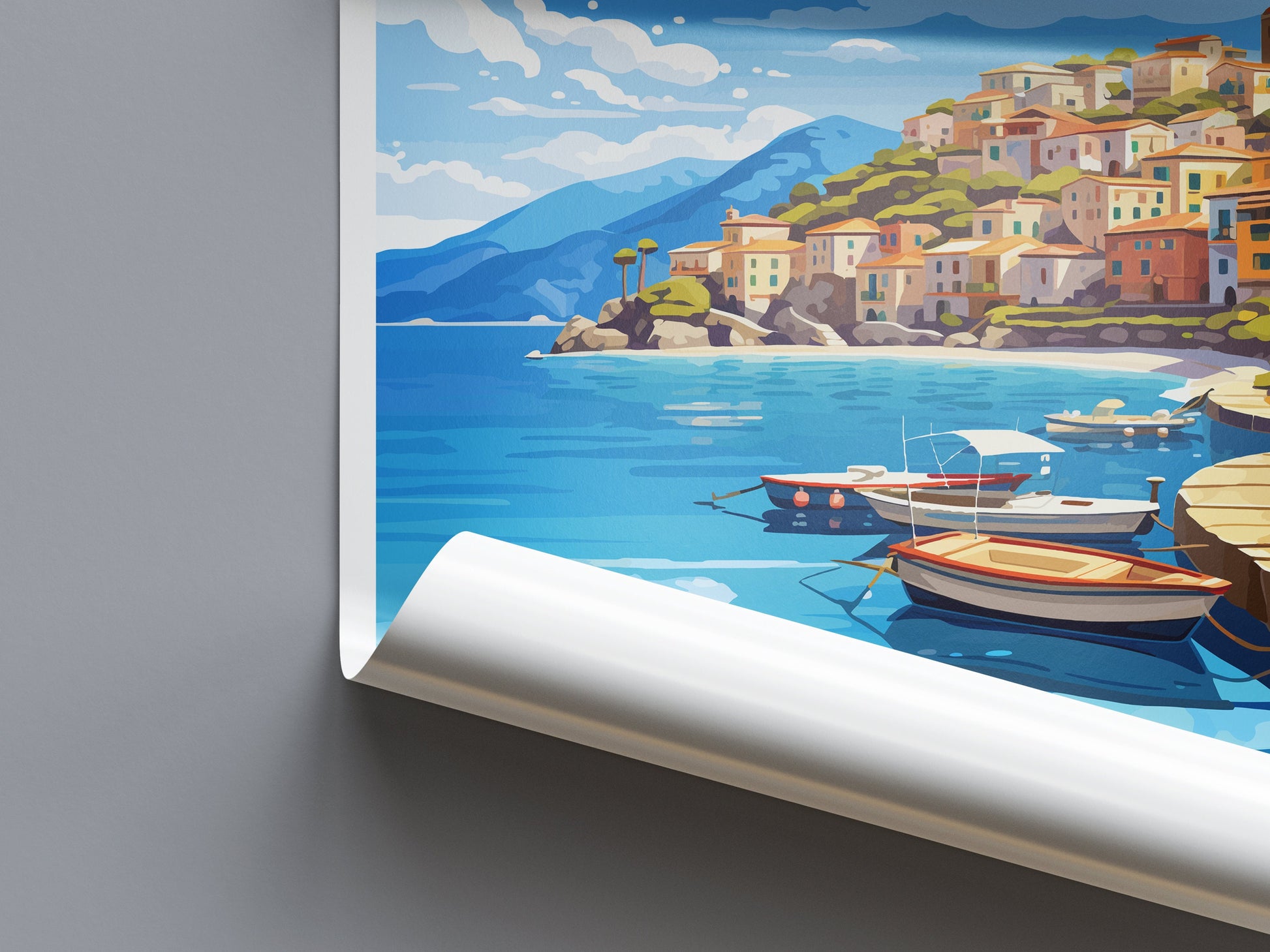 Parga Travel Print Wall Art Parga Greece Wall Hanging Home Decoration Parga Gift Art Lovers Wall Art Print Parga Greece Wall Art