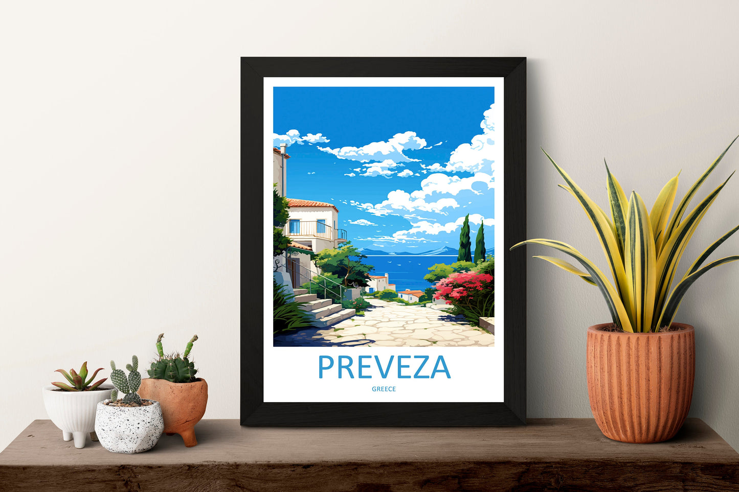 Preveza Travel Print Wall Art Preveza Wall Hanging Home Decoration Preveza Gift Art Lovers Wall Art Print Preveza Print