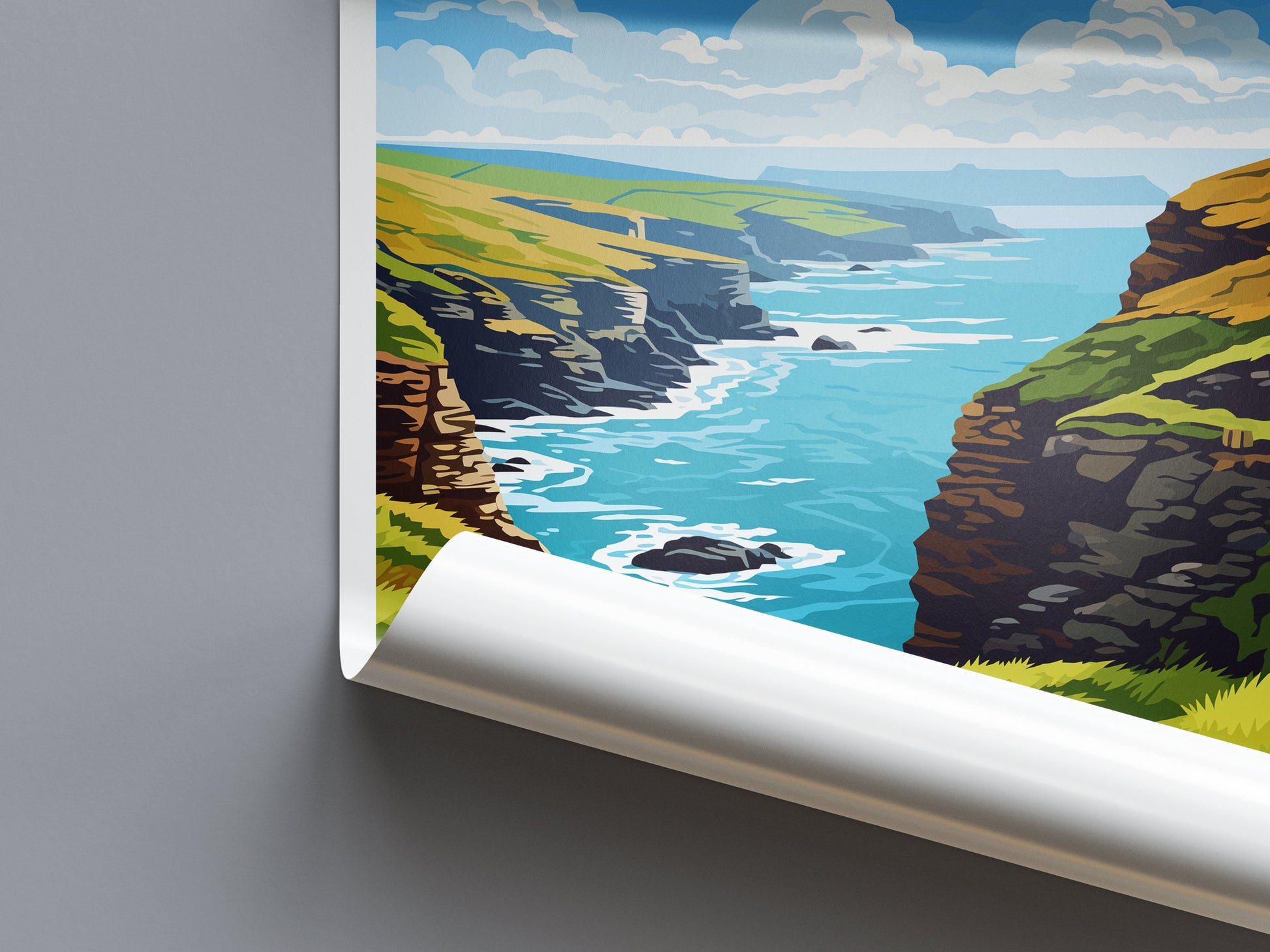Boscastle Travel Print Wall Art Boscastle Wall Hanging Home Décor Boscastle Gift Art Lovers Cornwall Art Boscastle Gift