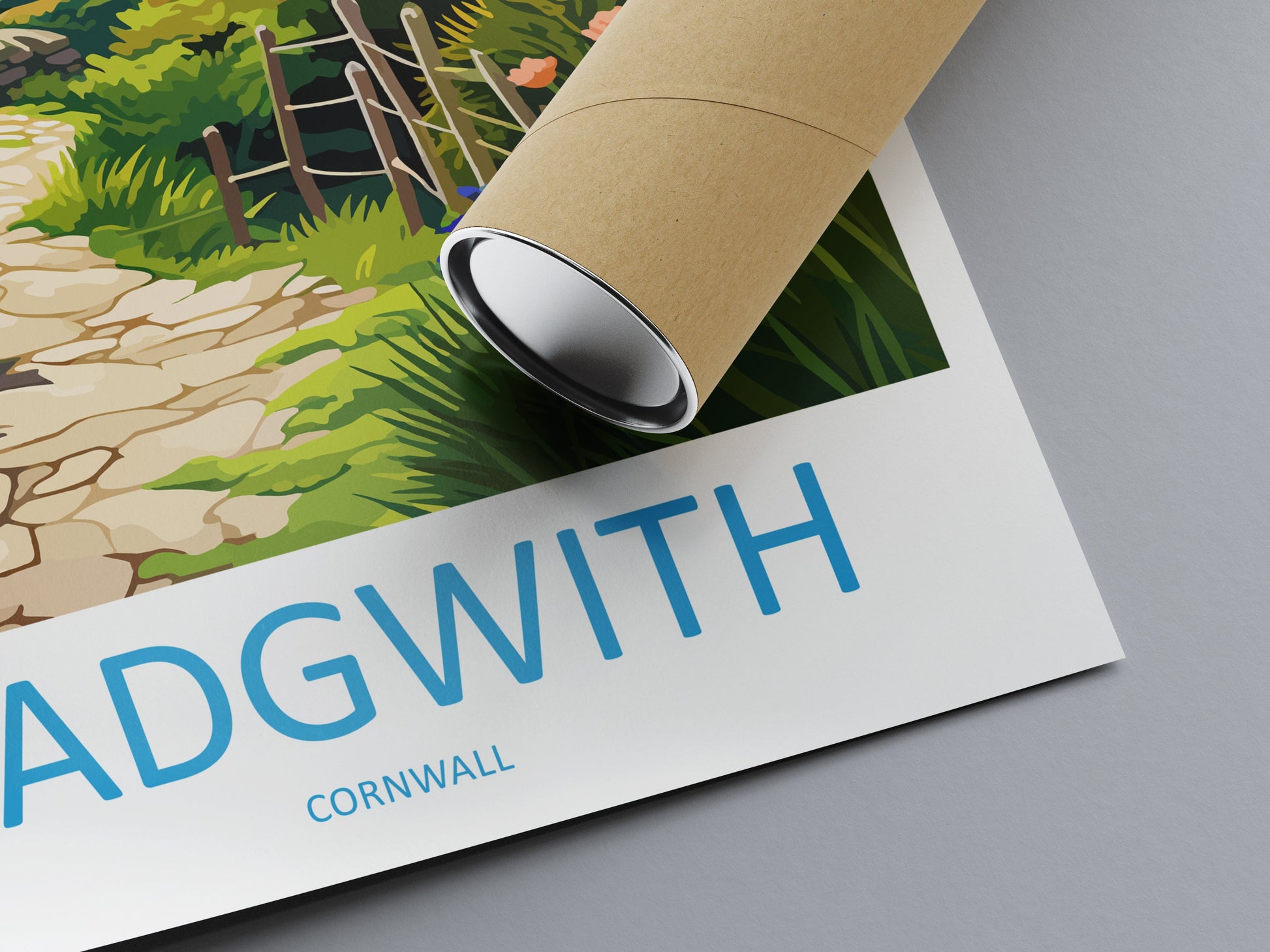 Cadgwith Travel Print Wall Art Cadgwith Wall Hanging Home Décor Cadgwith Gift Art Lovers Cornwall Art Lover Gift