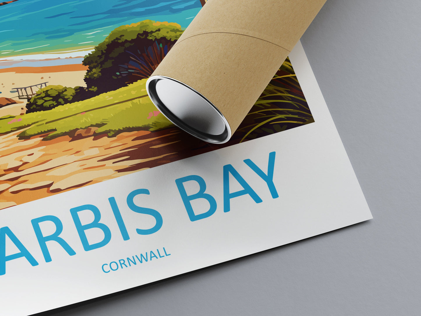 Carbis Bay Travel Print Wall Art Carbis Bay Wall Hanging Home Décor Carbis Bay Gift Art Lovers Cornwall Art Lover Gift