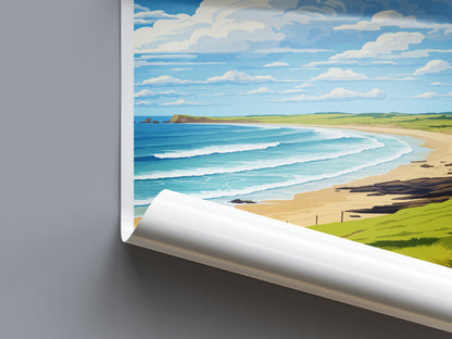 Constantine Bay Travel Print Wall Art Constantine Bay Wall Hanging Home Décor Constantine Bay Gift Art Lovers Cornwall Art Lover Gift