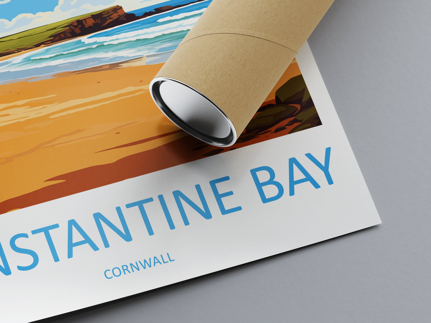 Constantine Bay Travel Print Wall Art Constantine Bay Wall Hanging Home Décor Constantine Bay Gift Art Lovers Cornwall Art Lover Gift
