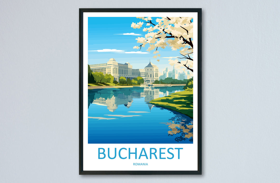 Bucharest Travel Print Bucharest Home Décor Romania Art Print Romania Bucharest Room Print For Bucharest Gift Art Poster Wall Art