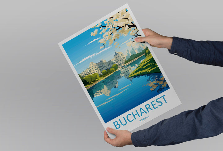 Bucharest Travel Print Bucharest Home Décor Romania Art Print Romania Bucharest Room Print For Bucharest Gift Art Poster Wall Art