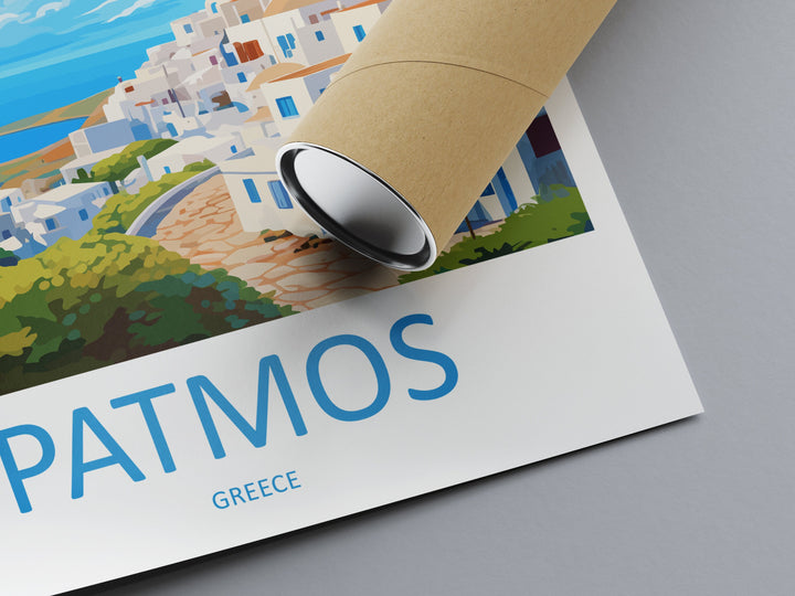 Patmos Travel Print Wall Art Patmos Greece Wall Hanging Home Decoration Patmos Gift Art Lovers Wall Art Print Patmos Greek Print Art Patmos