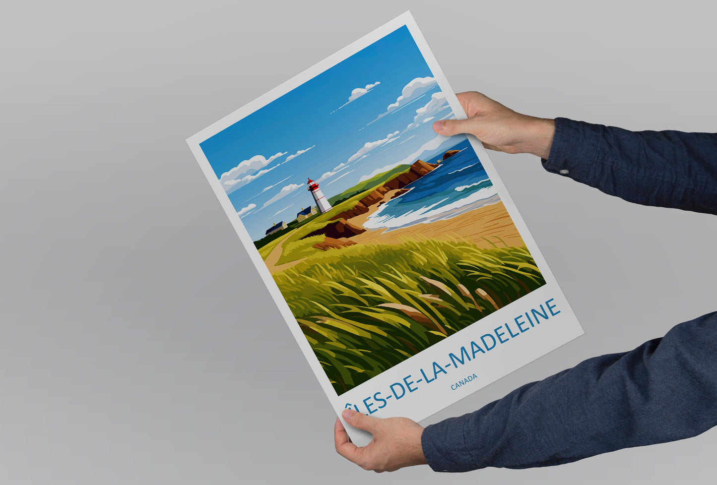 Îles-de-la-Madeleine Travel Print Wall Art Îles-de-la-Madeleine Wall Hanging Home Décor Îles-de-la-Madeleine Gift Art Lovers Canada Art