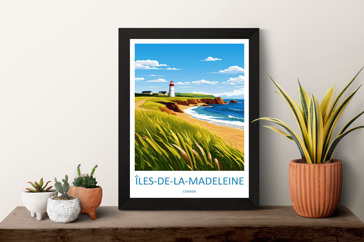 Îles-de-la-Madeleine Travel Print Wall Art Îles-de-la-Madeleine Wall Hanging Home Décor Îles-de-la-Madeleine Gift Art Lovers Canada Art