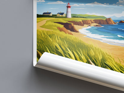 Îles-de-la-Madeleine Travel Print Wall Art Îles-de-la-Madeleine Wall Hanging Home Décor Îles-de-la-Madeleine Gift Art Lovers Canada Art
