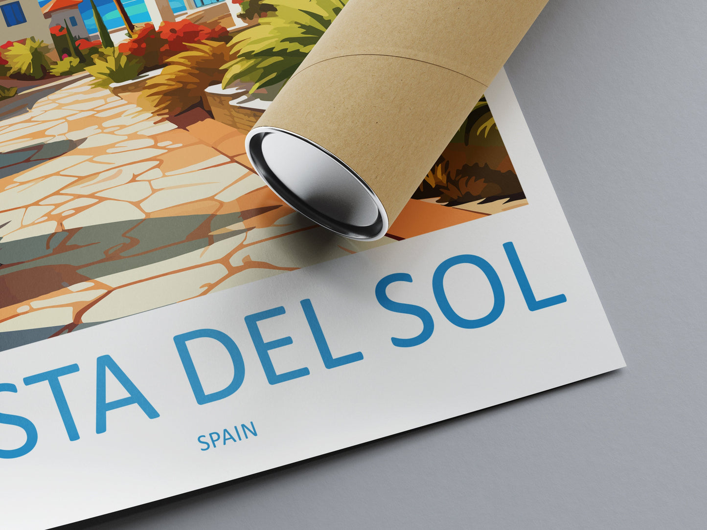 Costa Del Sol Travel Print Wall Art Costa Del Sol Wall Hanging Home Décor Costa Del Sol Gift Art Lovers Spain Art Lover Gift Art Print