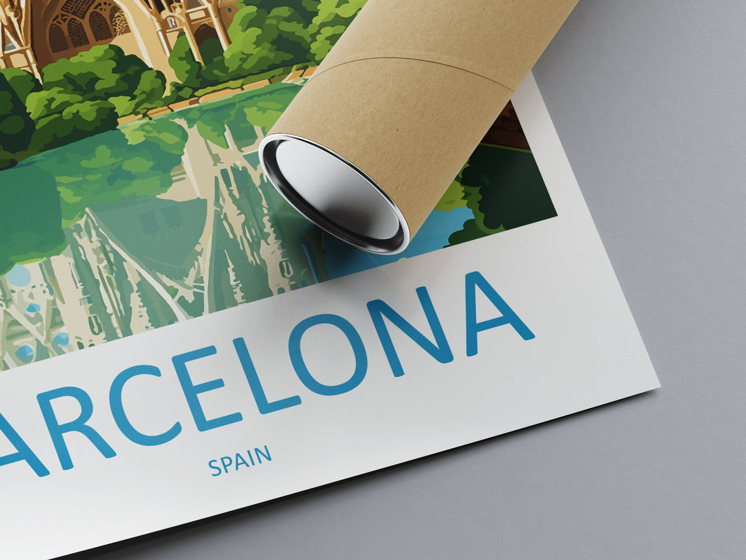 Barcelona Travel Print Wall Art Barcelona Wall Hanging Home Décor Barcelona Gift Art Lovers Spain Art Lover Gift Barcelona Print Spain Art