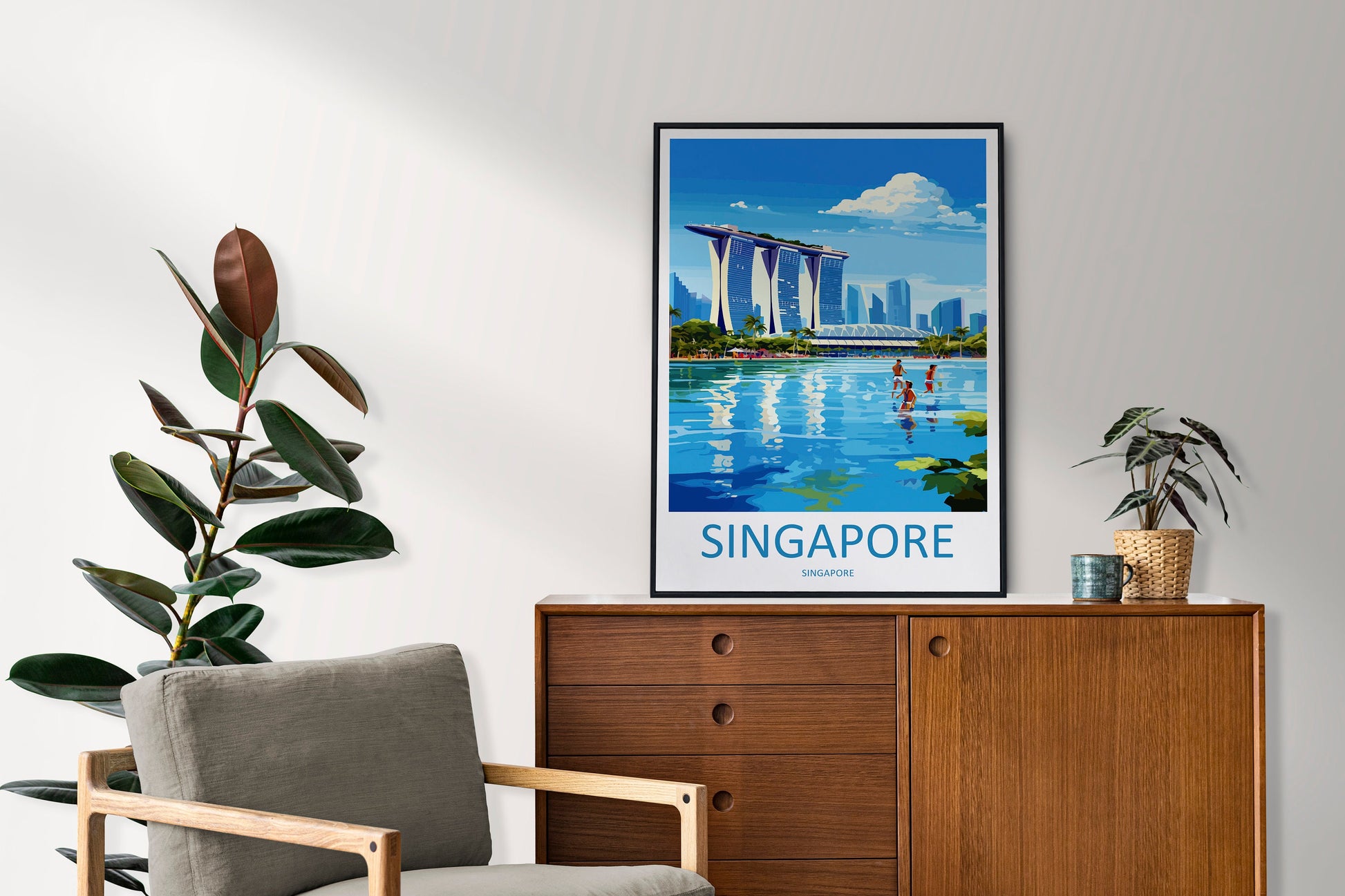 Marina Bay Sands Travel Print Wall Art Marina Bay Sands Wall Hanging Home Decoration Marina Bay Sands Gift Art Lovers Wall Art Singapore