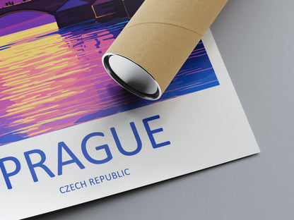 Prague Travel Print Wall Art Prague Wall Hanging Home Décor Prague Gift Art Lovers Czech Republic Art Lover Gift Prague Art Decor