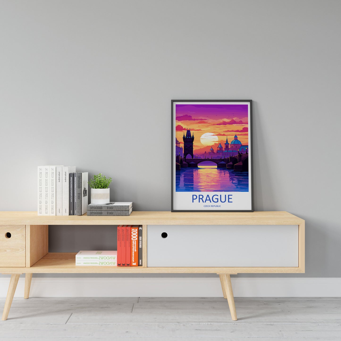 Prague Travel Print Wall Art Prague Wall Hanging Home Décor Prague Gift Art Lovers Czech Republic Art Lover Gift Prague Art Decor
