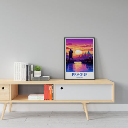 Prague Travel Print Wall Art Prague Wall Hanging Home Décor Prague Gift Art Lovers Czech Republic Art Lover Gift Prague Art Decor