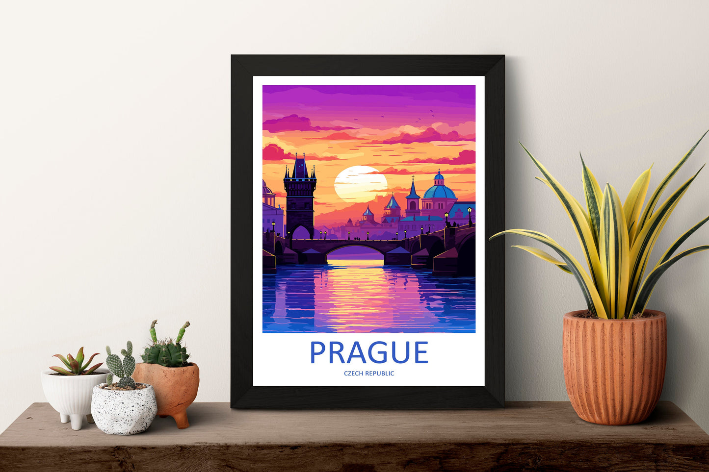 Prague Travel Print Wall Art Prague Wall Hanging Home Décor Prague Gift Art Lovers Czech Republic Art Lover Gift Prague Art Decor