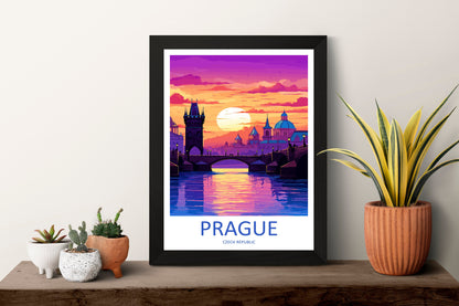 Prague Travel Print Wall Art Prague Wall Hanging Home Décor Prague Gift Art Lovers Czech Republic Art Lover Gift Prague Art Decor