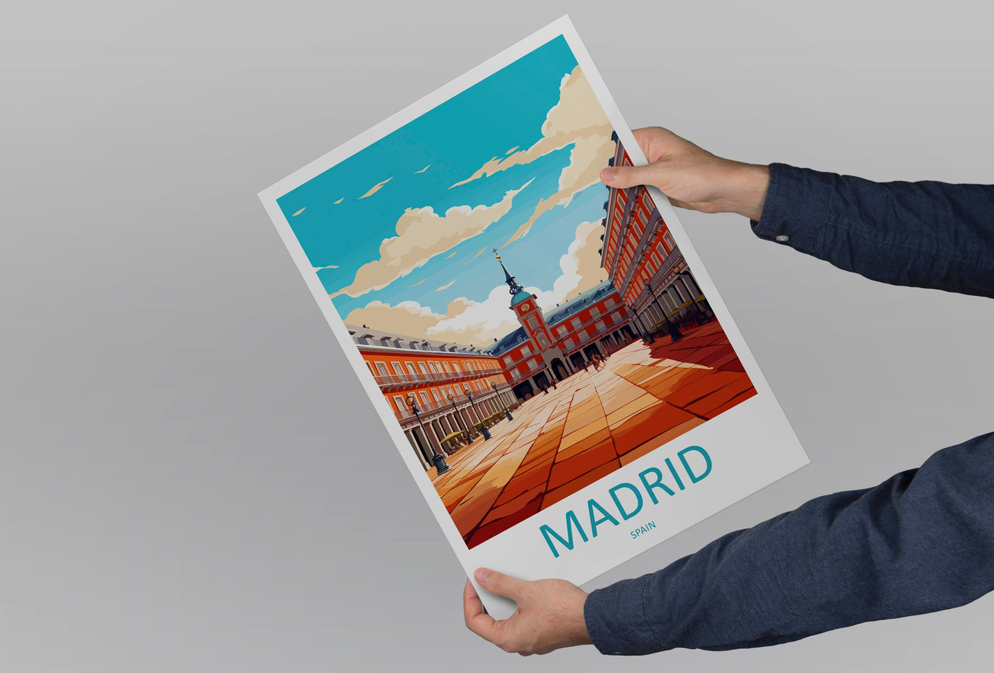 Madrid Travel Print Wall Art Madrid Wall Hanging Home Décor Madrid Gift Art Lovers Spain Art Lover Gift Madrid Wall Décor Madrid Spain Print