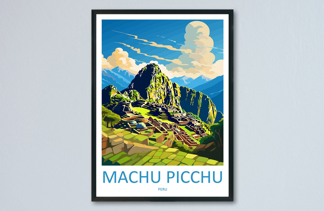 Machu Picchu Travel Print Wall Art Machu Picchu Wall Hanging Home Décor Machu Picchu Gift Art Lovers Peru Art Lover Gift Peru