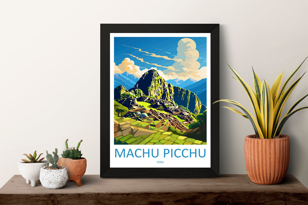 Machu Picchu Travel Print Wall Art Machu Picchu Wall Hanging Home Décor Machu Picchu Gift Art Lovers Peru Art Lover Gift Peru