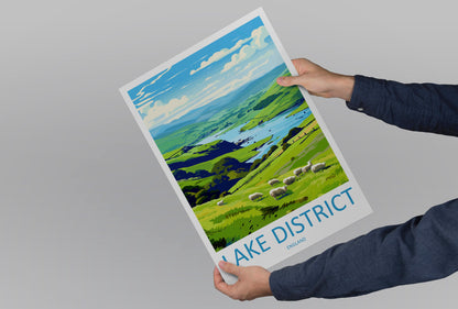 Lake District Print Lake District Home Decor Landscape Art Print Lake District Wall Art Nature Enthusiast Gift Wall Hanging Lake District