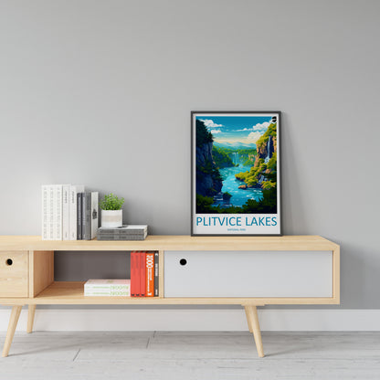 Plitvice Lake National Park Travel Print Plitvice Park Home Décor Croatia Art Print Plitvice Lake Wall Print For Croatia National Park Gift