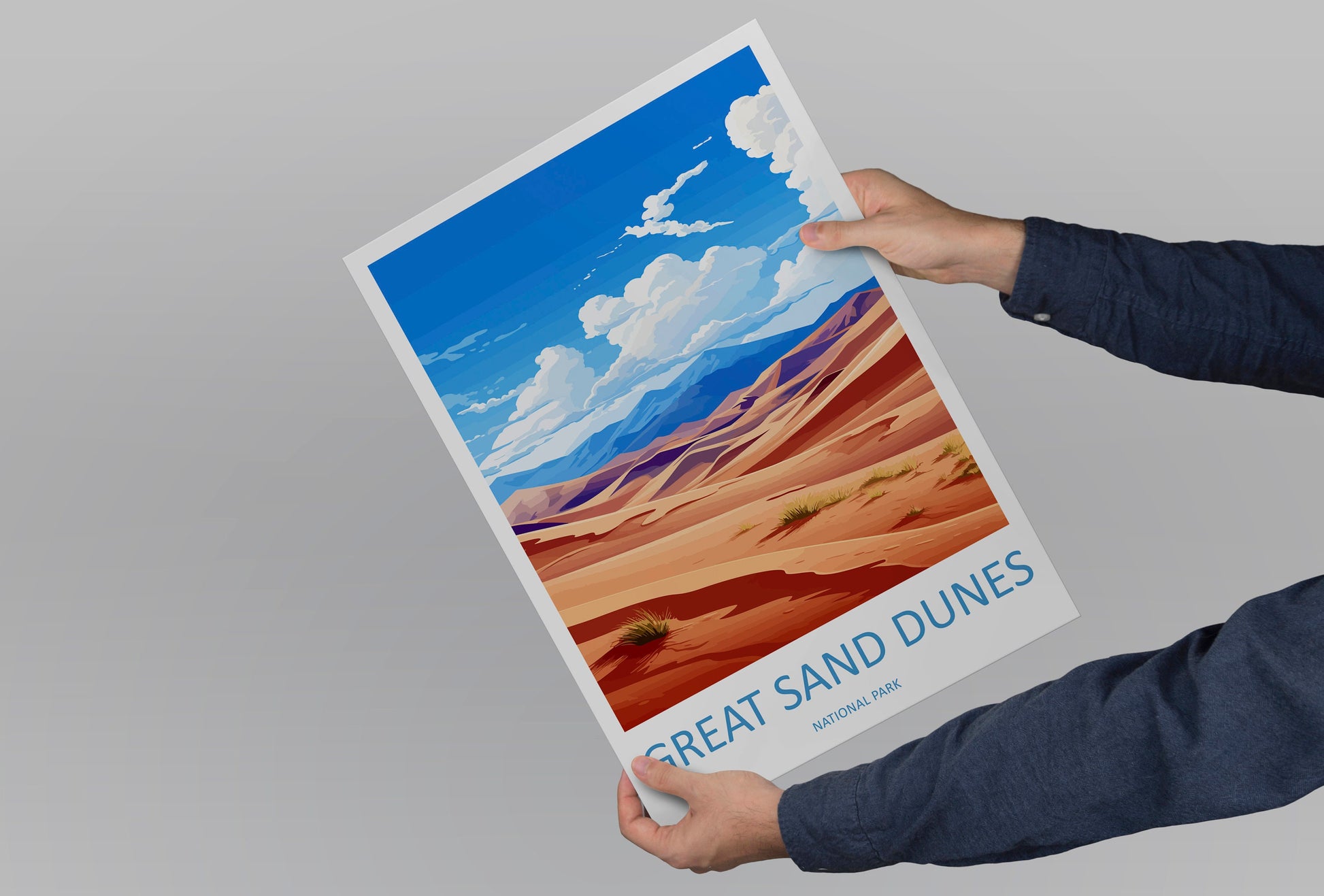 Great Sand Dunes National Park Travel Print Wall Art Great Sand Dunes Wall Hanging Home Décor Great Sand Dunes Gift Art Lovers Colorado Art