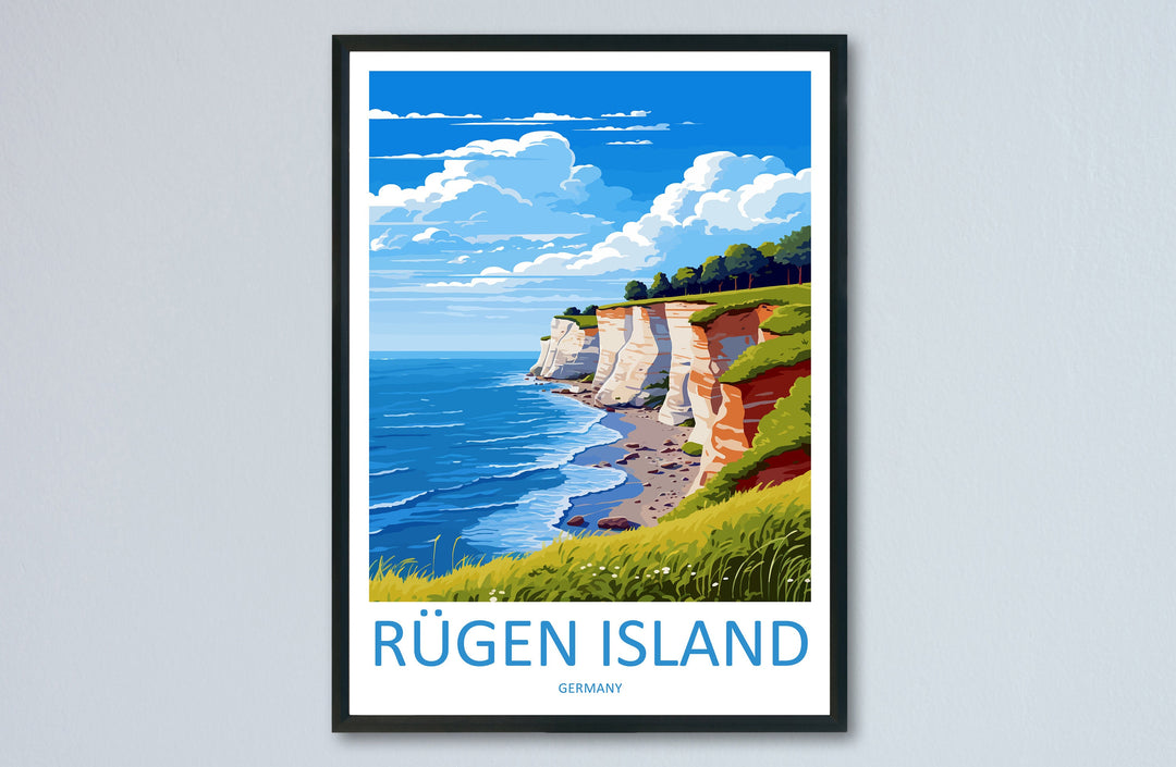 Rugen Island Travel Print Wall Art Rugen Island Wall Hanging Home Décor Rugen Island Gift Art Lovers Germany Art Lover Gift Rugen Island Art