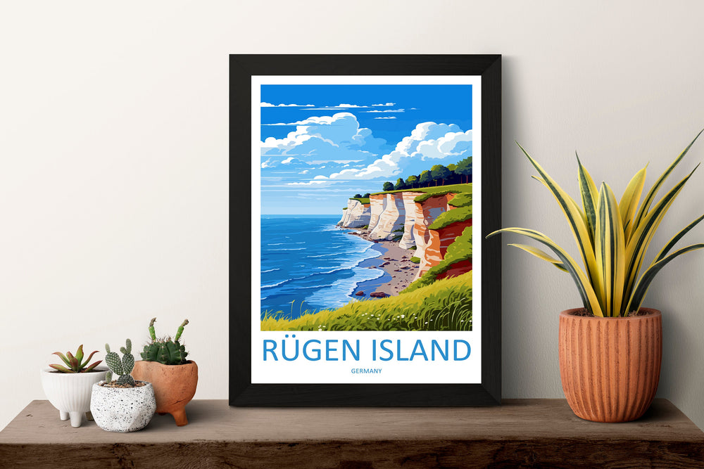Rugen Island Travel Print Wall Art Rugen Island Wall Hanging Home Décor Rugen Island Gift Art Lovers Germany Art Lover Gift Rugen Island Art
